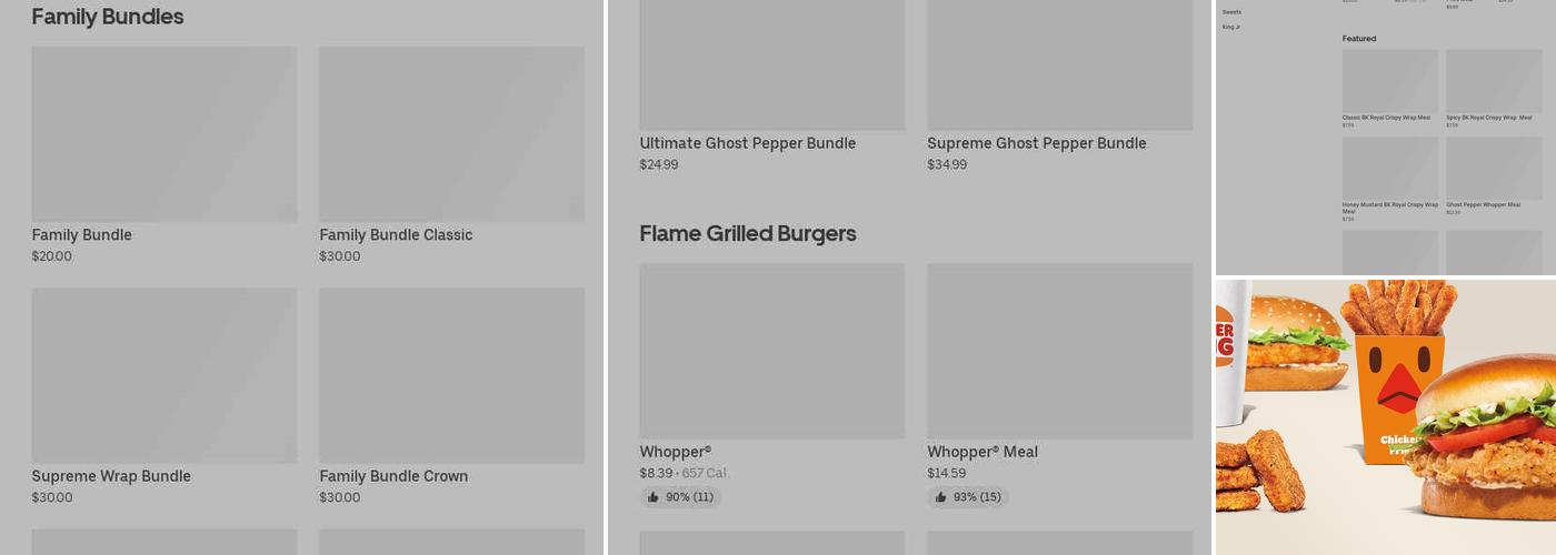 Burger King Menu