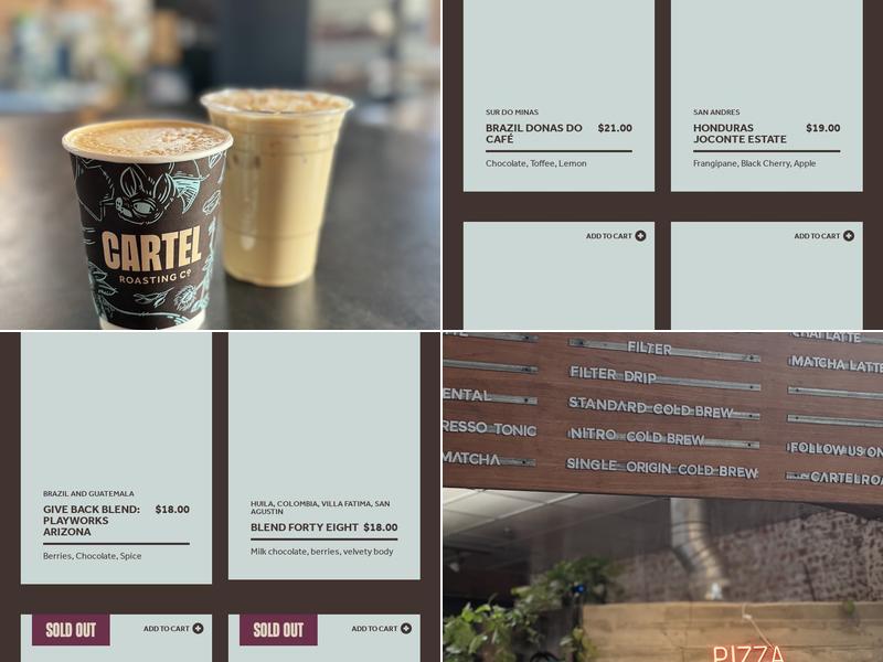 Cartel Roasting Co Menu