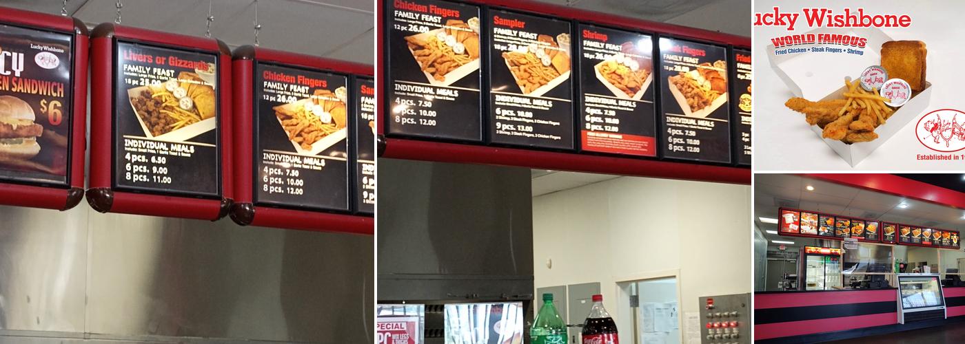 Lucky Wishbone Menu