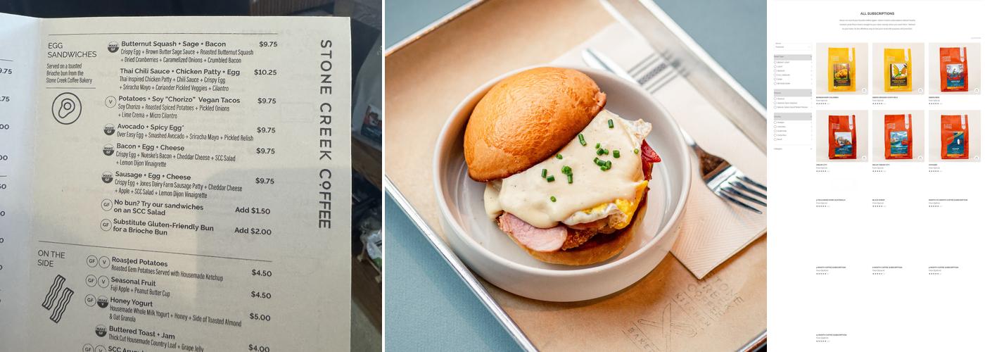 Stone Creek Coffee - Whitefish Bay Cafe & Kitchen Menu