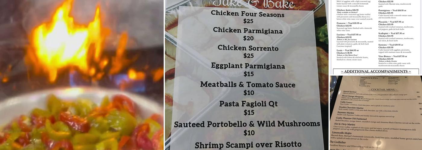 Caffe Italia Menu