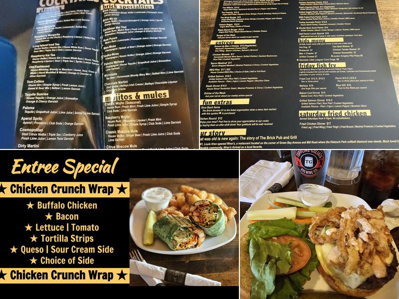 The Brick Pub and Grill Menu