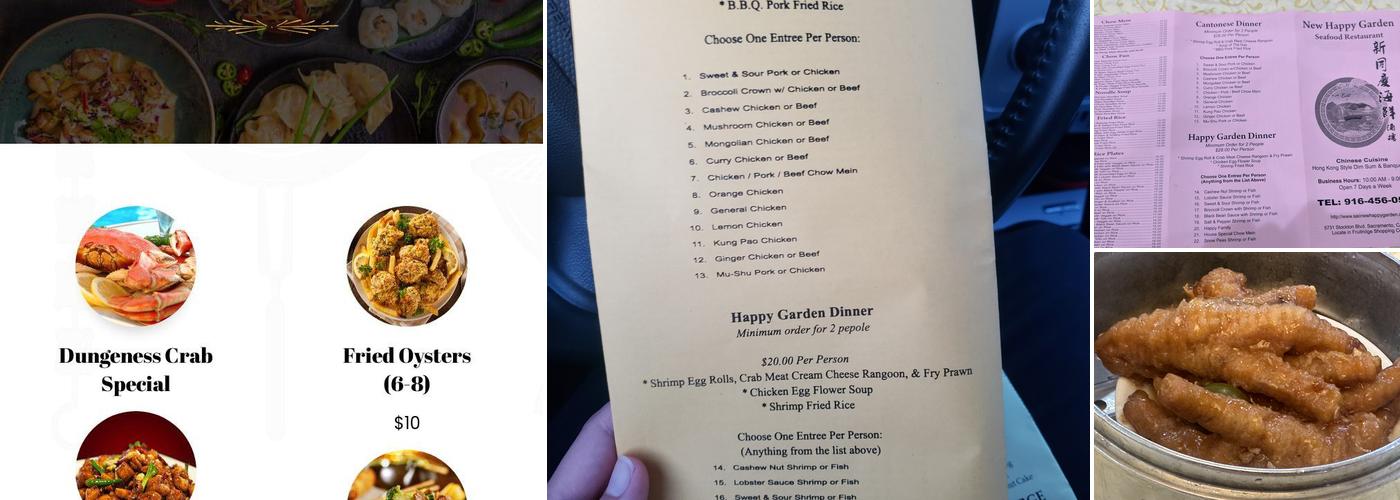 Happy Garden Sacramento Menu