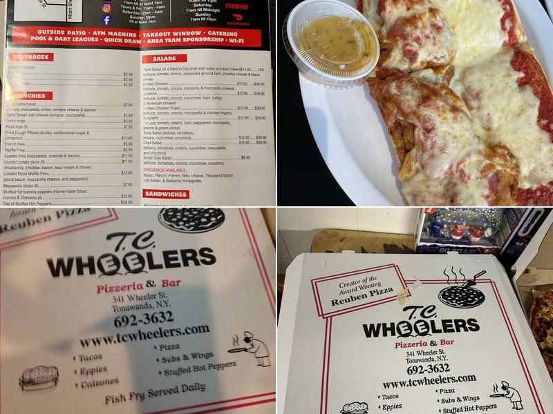 T.C. Wheelers Bar & Pizzeria Menu