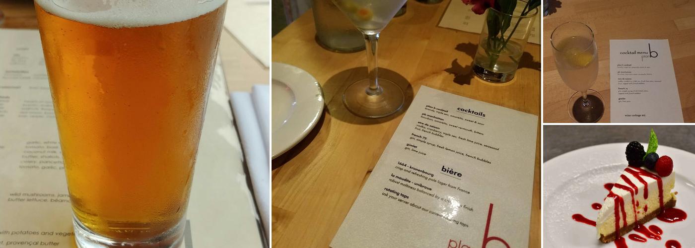 Plan B Restaurant Menu