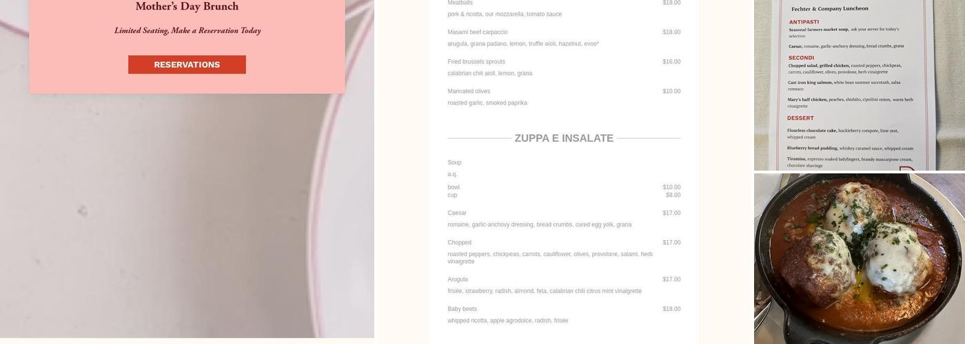 Piatti Menu