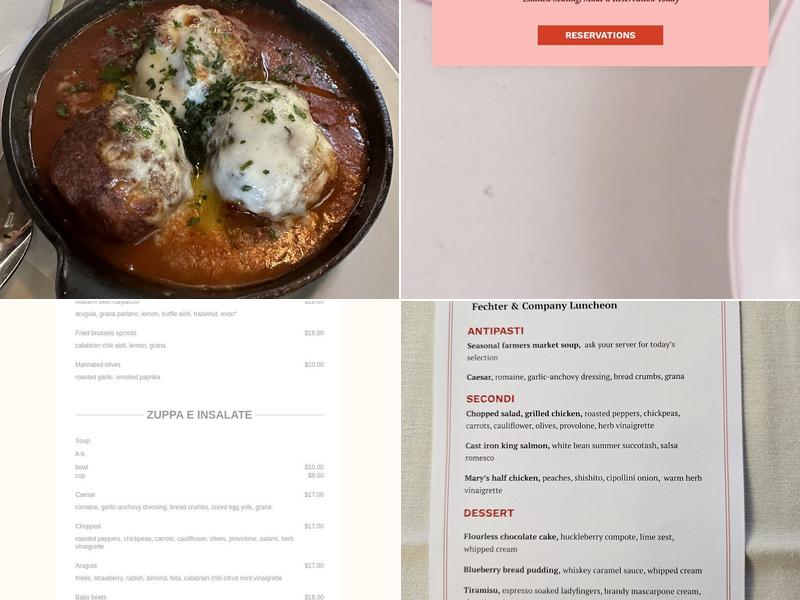Piatti Menu