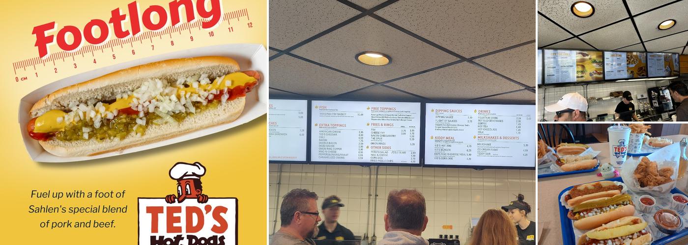 Ted's Hot Dogs Menu