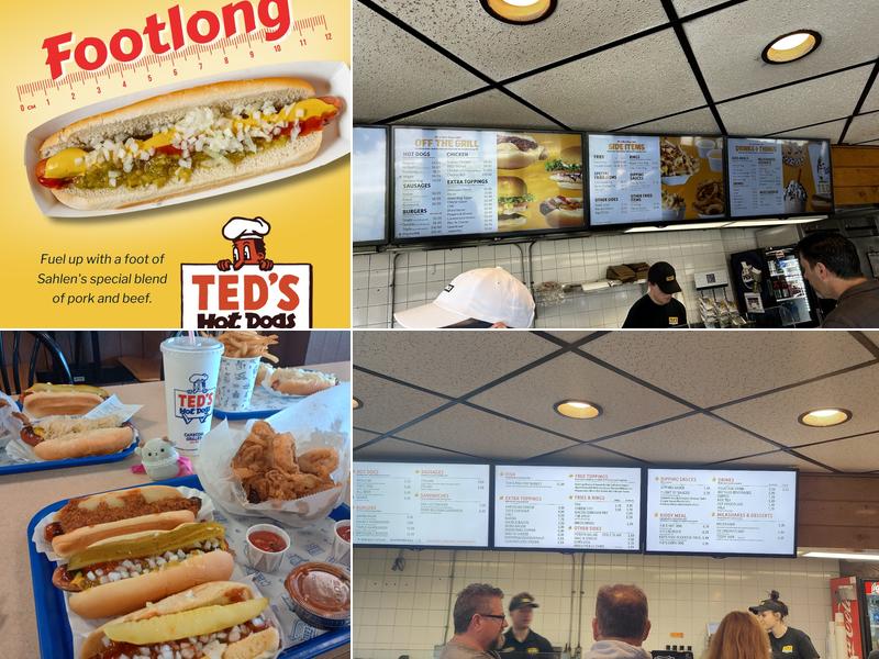 Ted's Hot Dogs Menu
