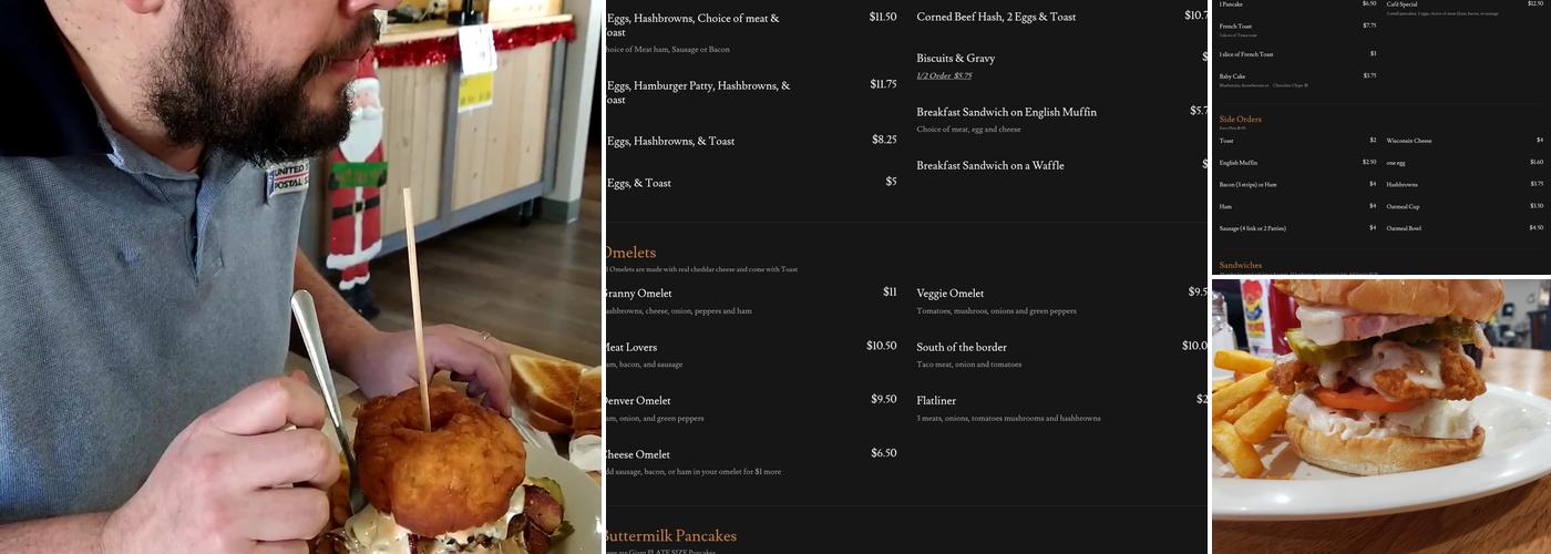 Gary's Rude Cafe Menu