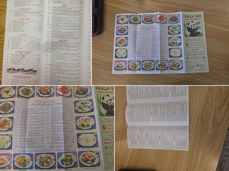 Panda Inn Menu
