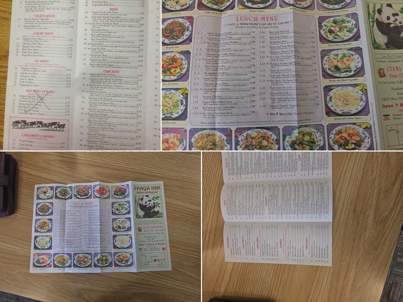 Panda Inn Menu