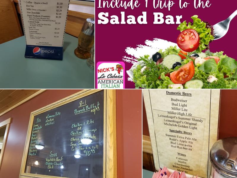 Nick's Family Restaurant Menu