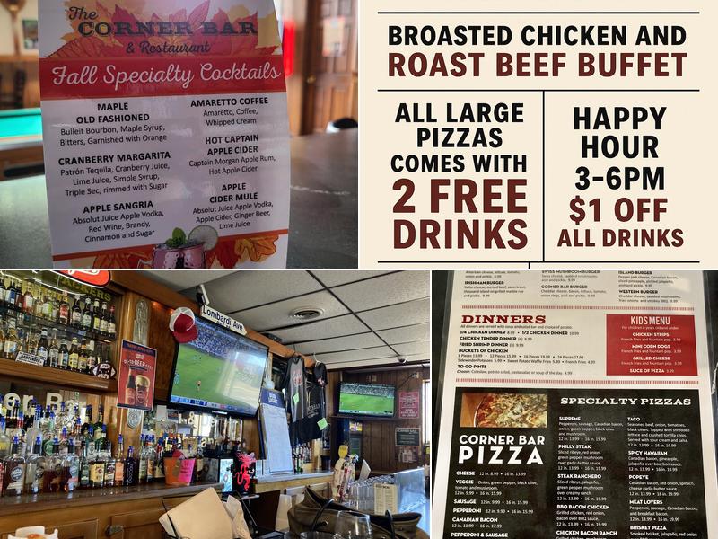 Corner Bar and Restaurant Menu