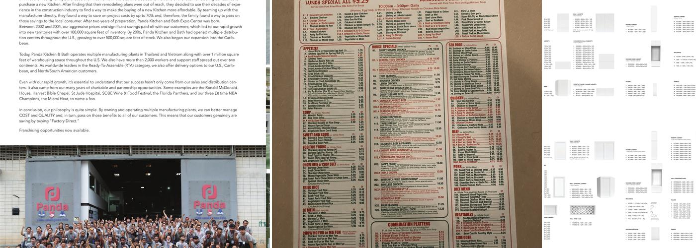 Panda Kitchen Menu