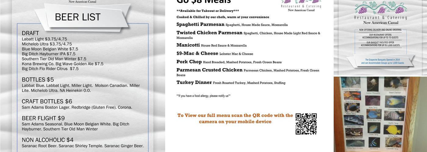 The Grapevine Restaurant and Catering Menu