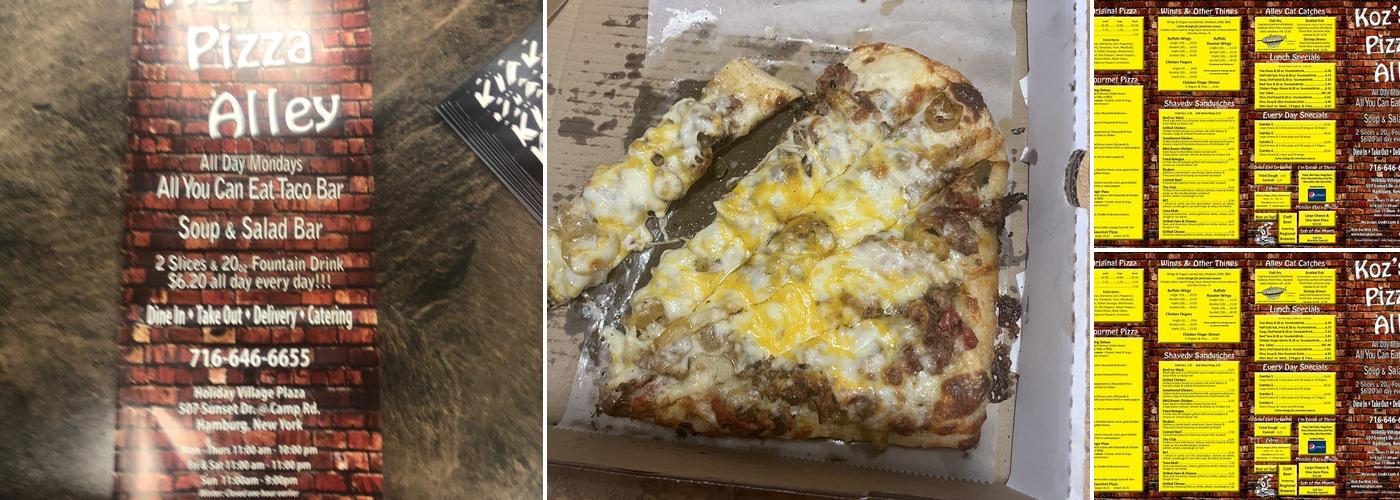 Papa's Pizza Oven - Hamburg Menu