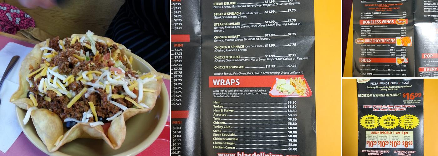 Blasdell Pizza & Subs Menu