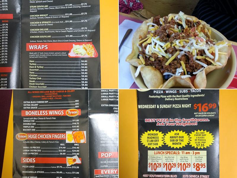 Blasdell Pizza & Subs Menu