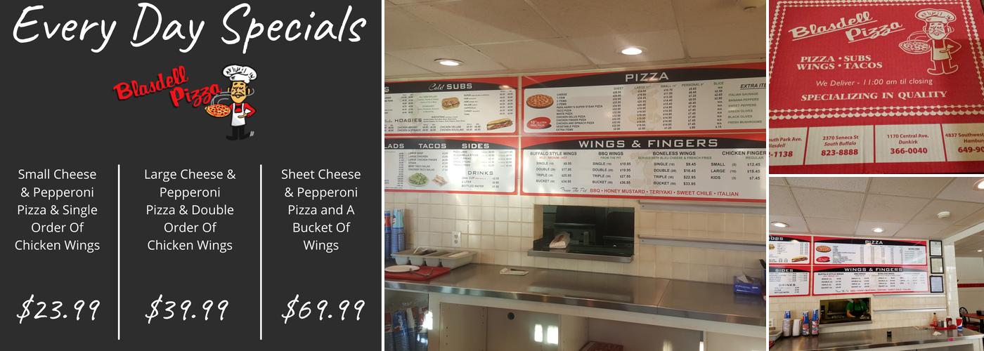 Blasdell Pizza Menu