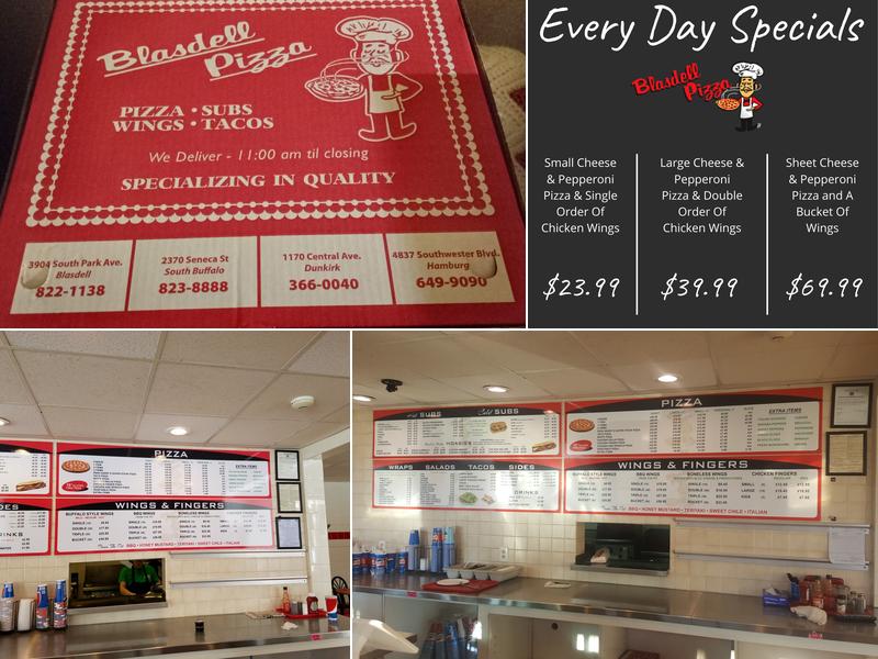 Blasdell Pizza Menu