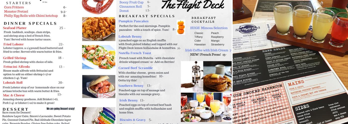 The Flight Deck Menu