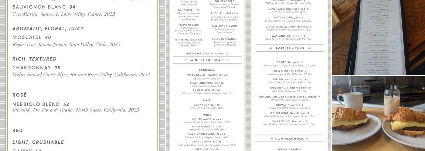 The Grange Community Kitchen Menu