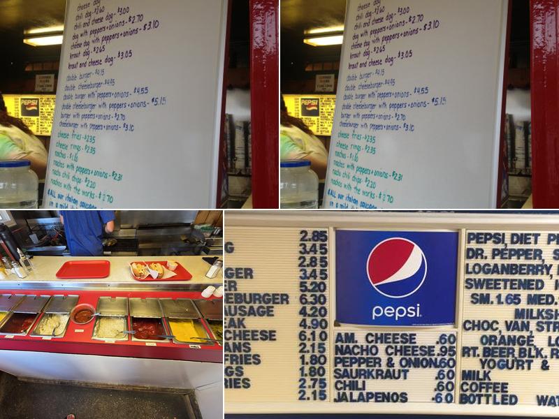 Red Top Hot Dogs Menu