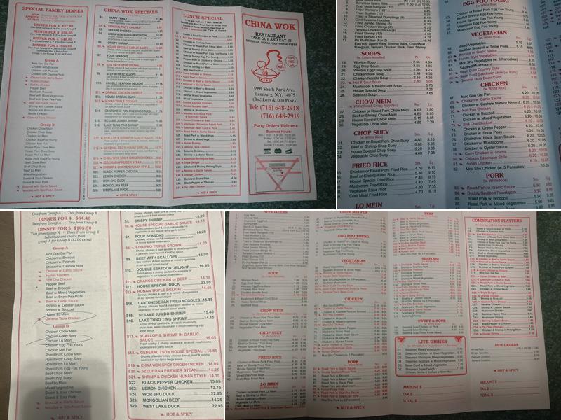 China Wok Menu