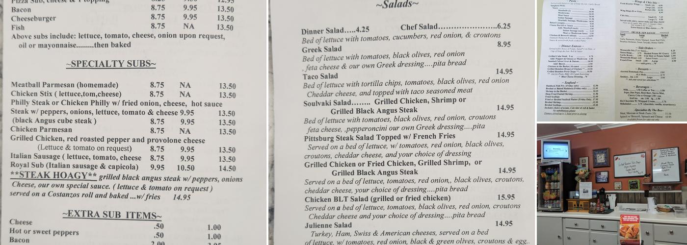 Giuseppe's Restaurant Menu