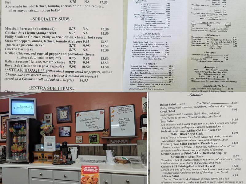 Giuseppe's Restaurant Menu