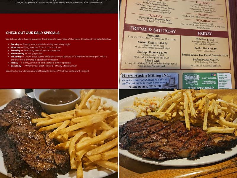 Schunks West Hill Grill Menu