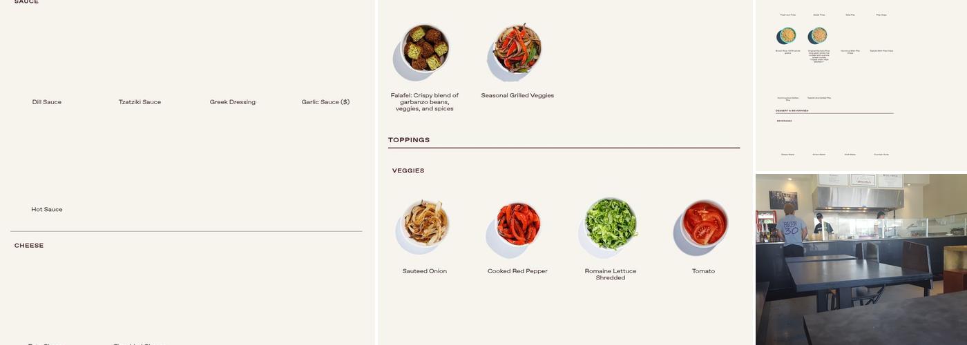 Rachels Mediterranean Grill Menu