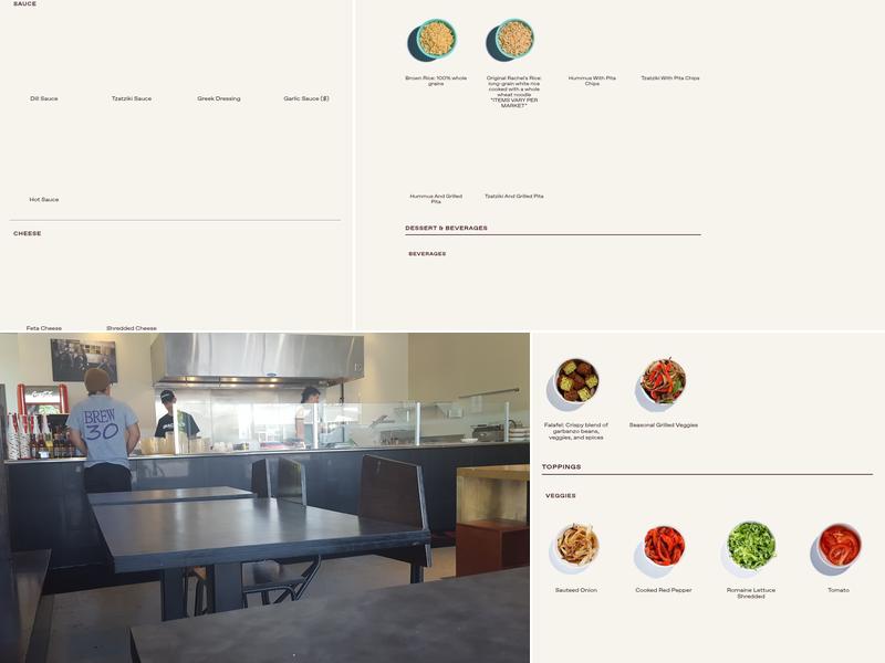 Rachels Mediterranean Grill Menu