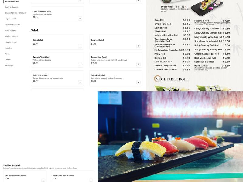 Ichiban Japanese Restaurant Menu