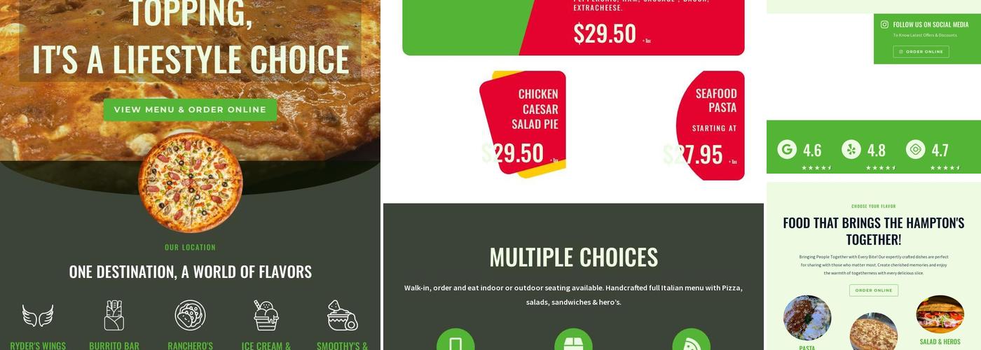 Pepperoni's Menu