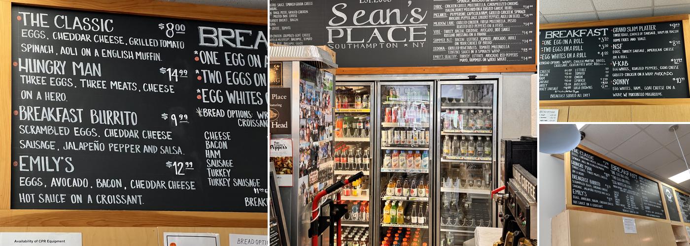 Sean's Place - Deli - Sandwiches Menu