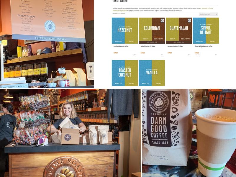 Prime Roast Coffee Co Menu