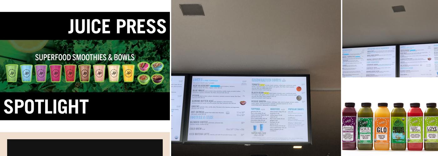 Juice Press Menu