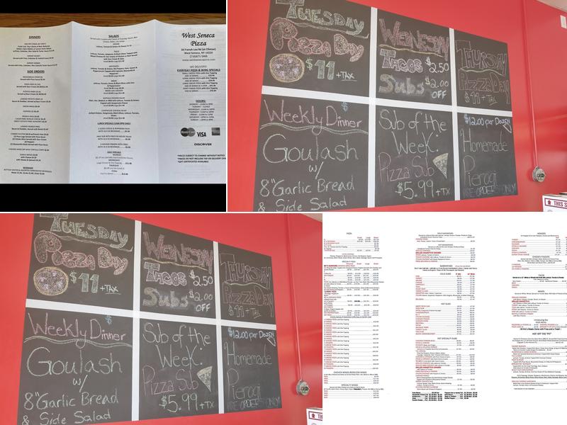 West Seneca Pizza Menu