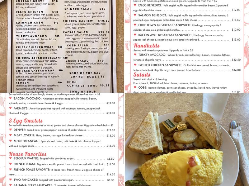 Olde Town Coffee House Menu