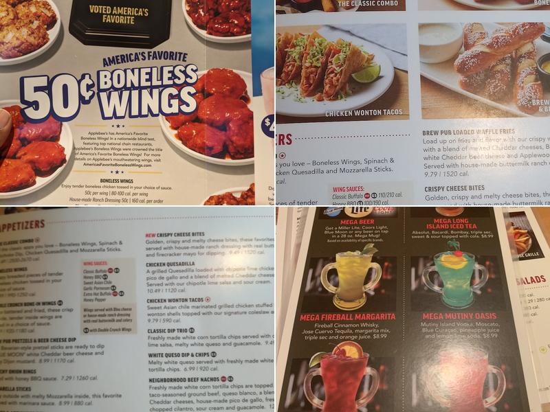 Applebee's Grill + Bar Menu