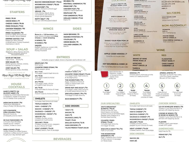 Brothers Three Bar & Grill Menu