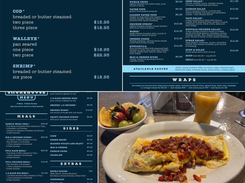 Monkeyshines Bar & Grill Menu