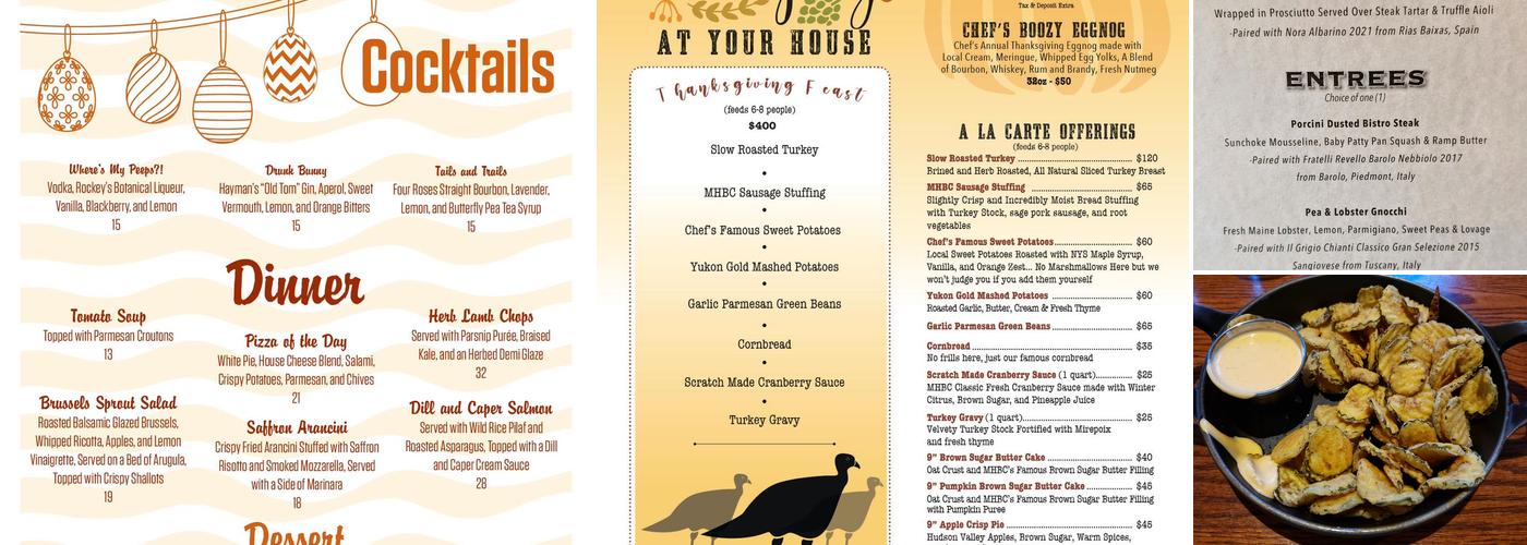 Mill House Brewing Company Menu