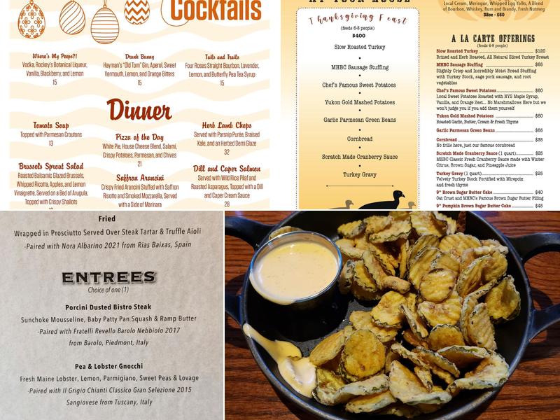 Mill House Brewing Company Menu