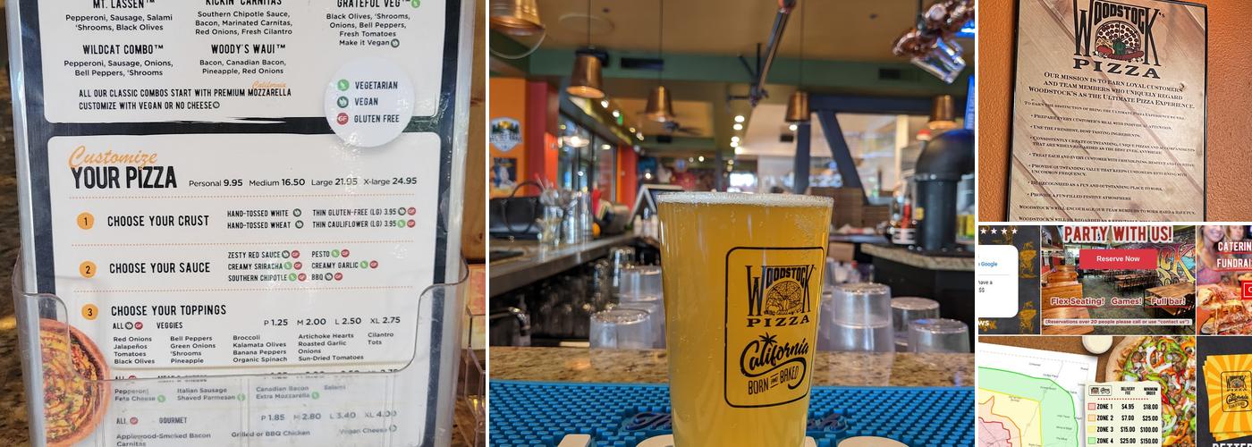 Woodstock's Pizza Chico Menu
