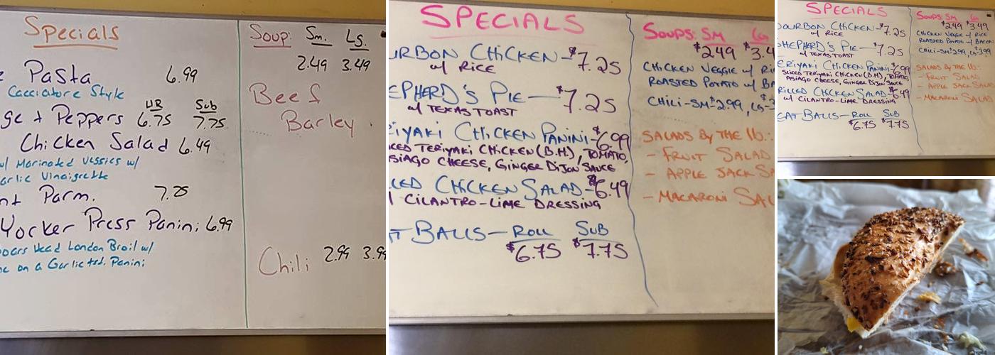 Cafe Primavera Menu