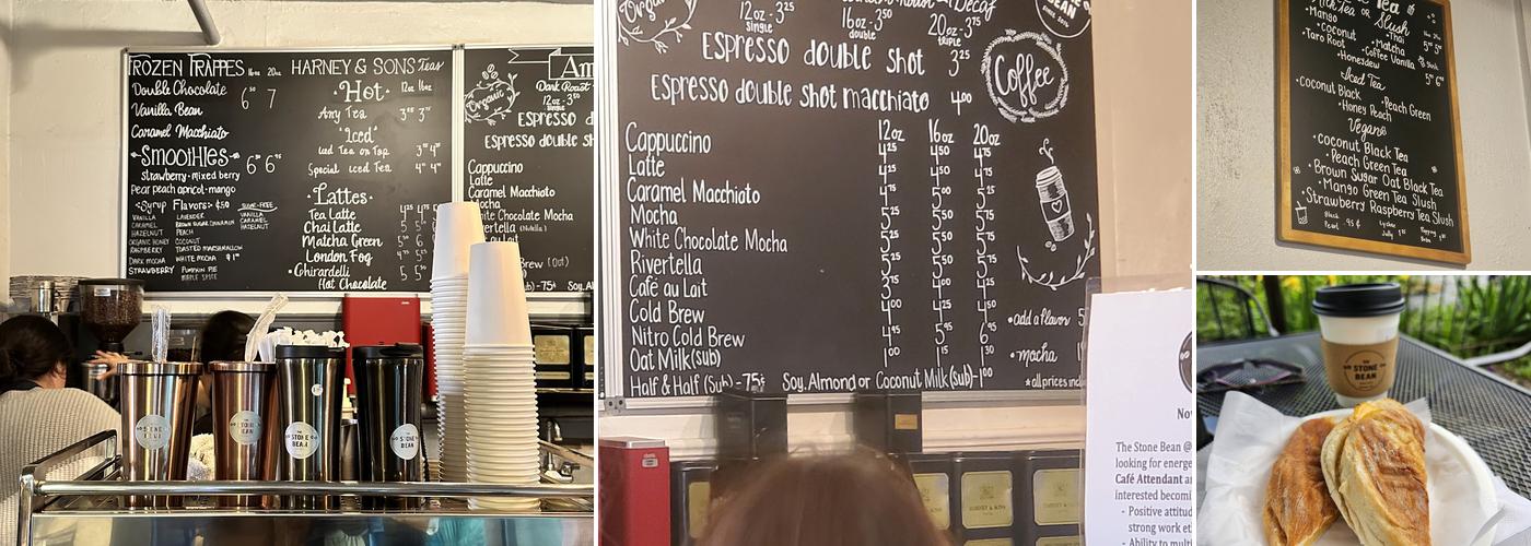 The Stone Bean Menu