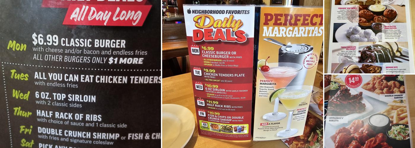 Applebee's Grill + Bar Menu
